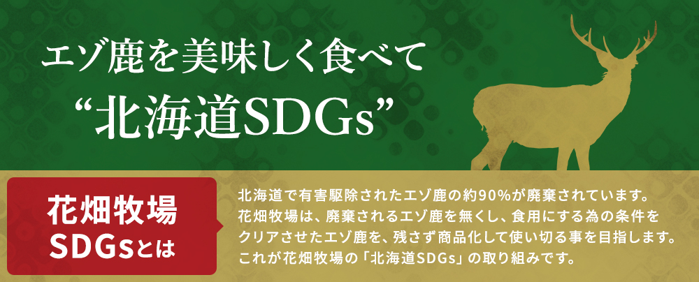 エゾ鹿を美味しく食べて北海道SDGｓ